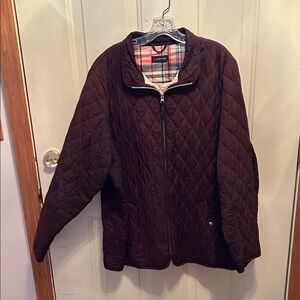 Lands' End Women's Quilted Puffer Jacket - Dark Brown